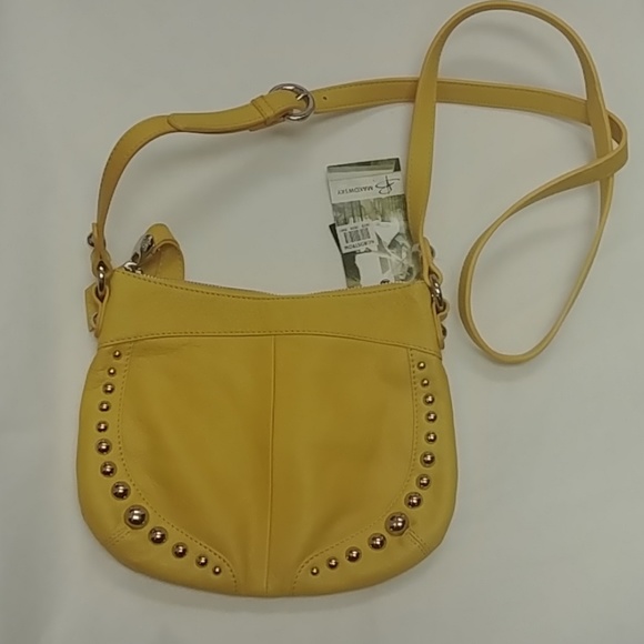 B. Makowsky Mustard Yellow Crossbody Bag - Picture 8 of 9